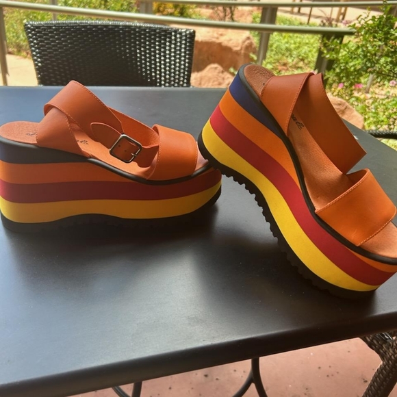 New Free People Paris Platform Sandles - Picture 5 of 7